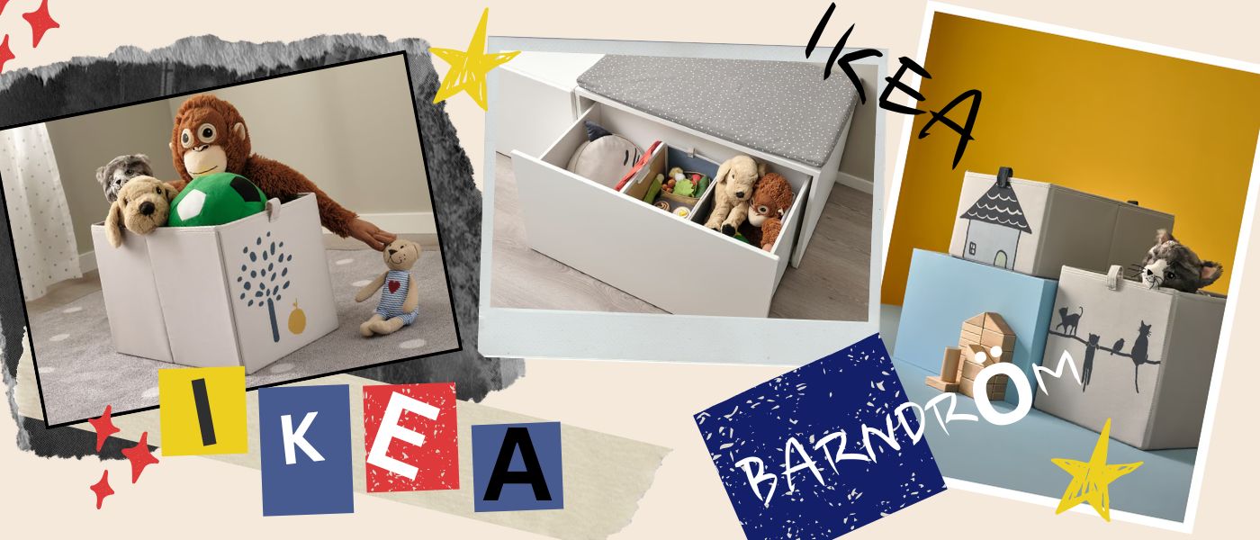 جعبه نظم دهنده کودک ایکیا مدل IKEA BARNDROM